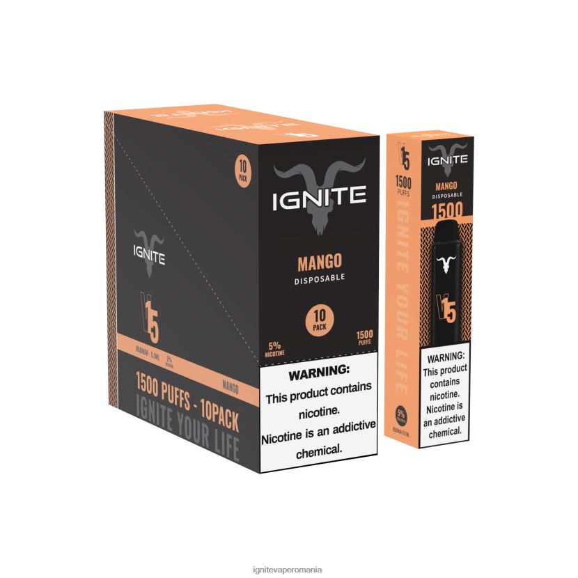 gheață albastră Ignite vape sales - IGNITE V15 vape pen 10-pachet 024X0V96