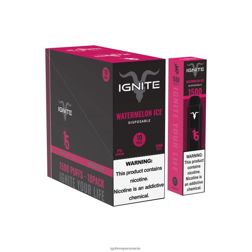 gheață albastră Ignite vape sales - IGNITE V15 vape pen 10-pachet 024X0V96