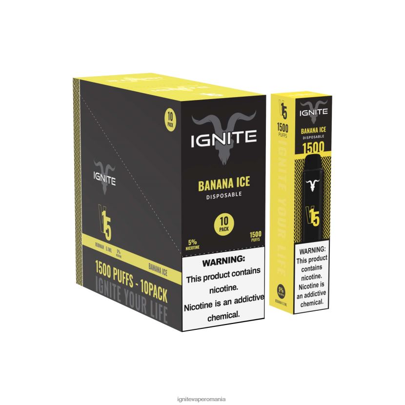 gheață albastră Ignite vape sales - IGNITE V15 vape pen 10-pachet 024X0V96