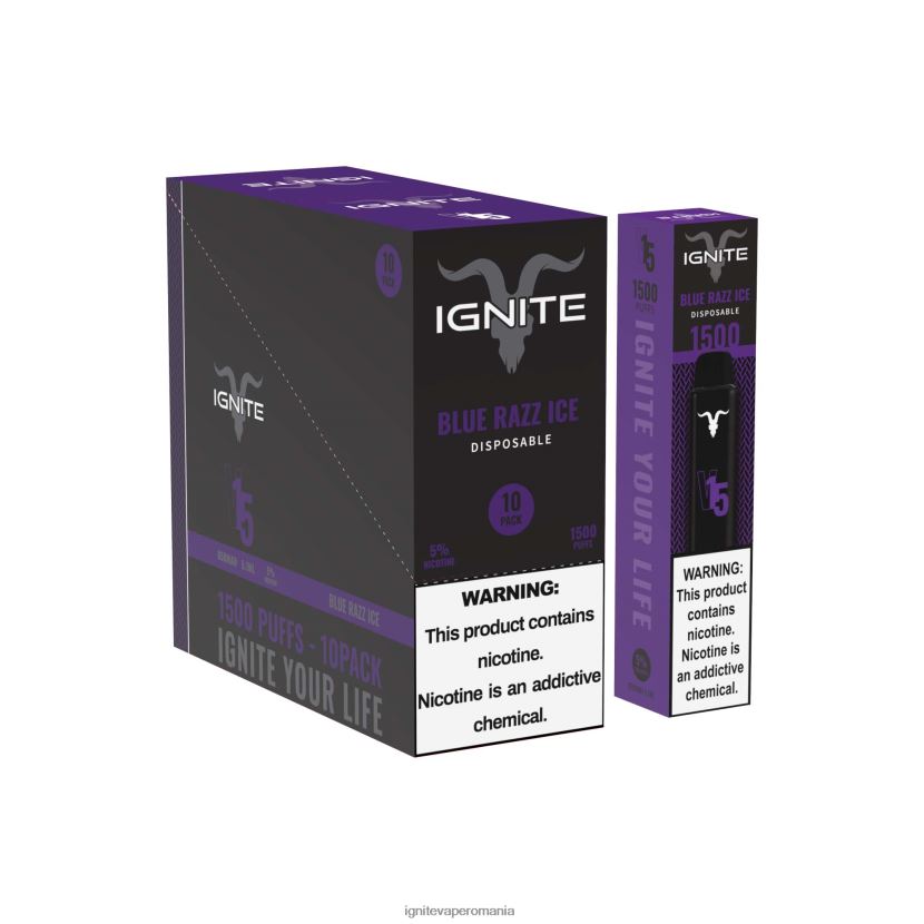 gheață albastră Ignite vape sales - IGNITE V15 vape pen 10-pachet 024X0V96
