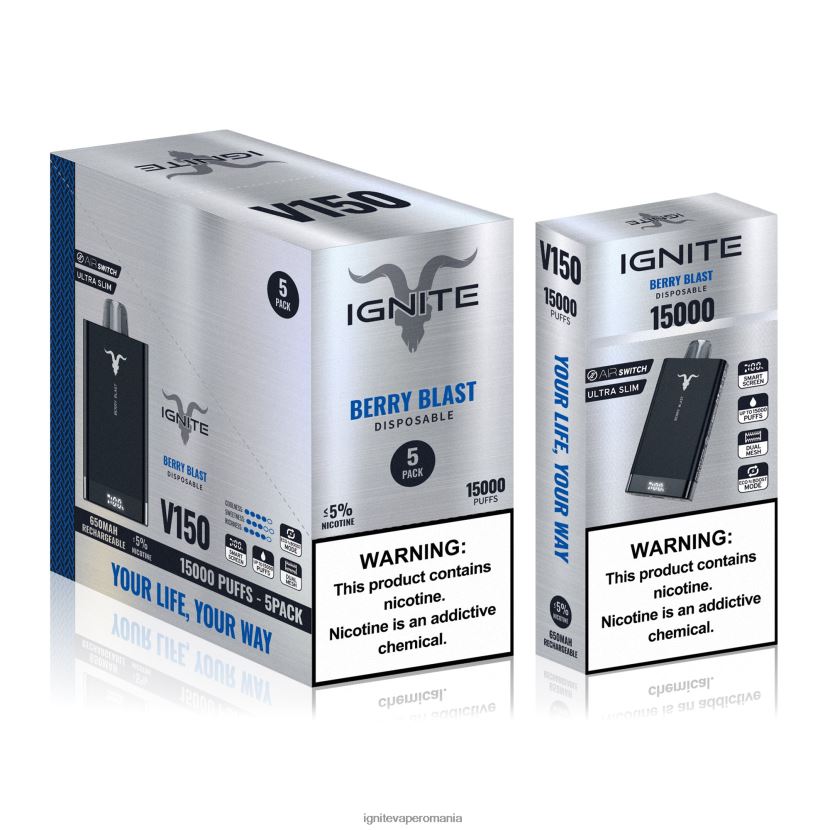 gheata de pepene verde Ignite vape flavors - IGNITE V150 stilou vape pachet de 5 024X0V94