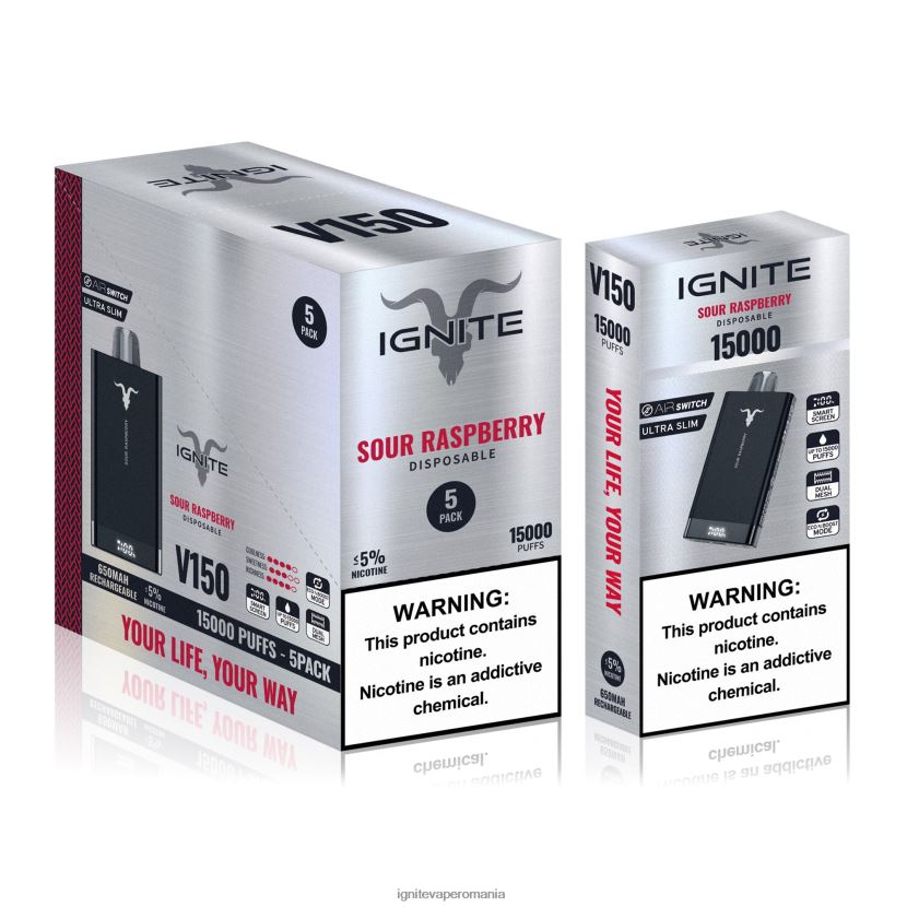 gheata de pepene verde Ignite vape flavors - IGNITE V150 stilou vape pachet de 5 024X0V94