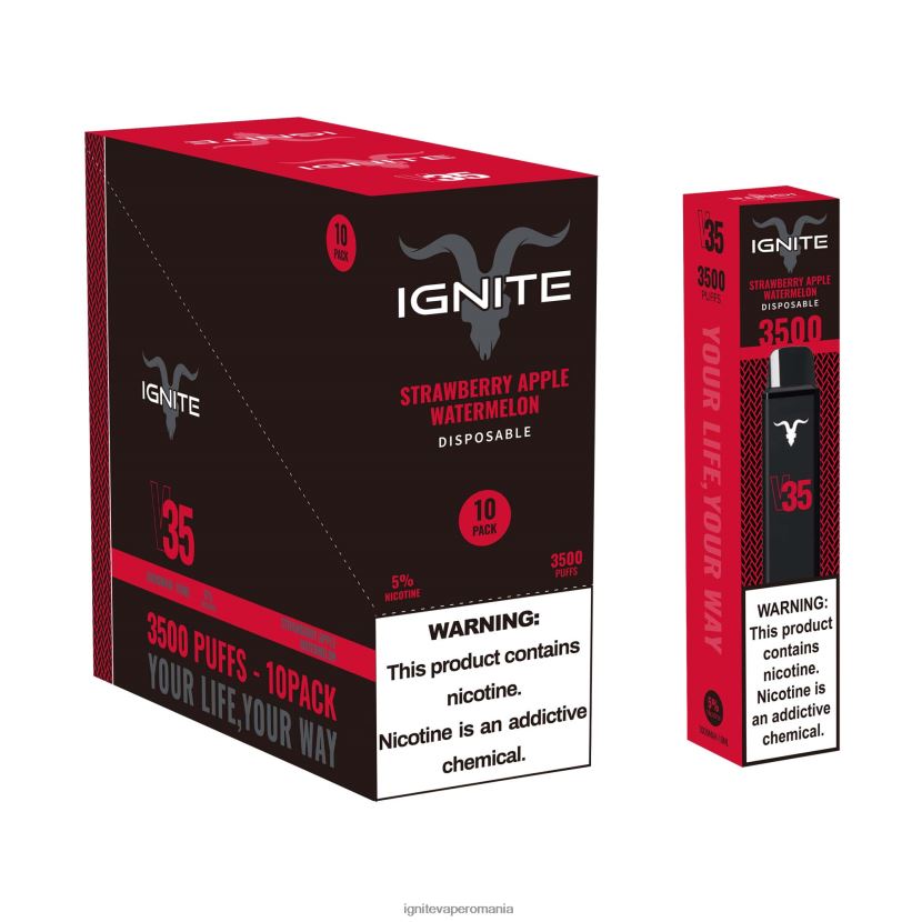 kiwi de căpșuni Ignite vape price - IGNITE V35 vape pen 10-pachet 024X0V127