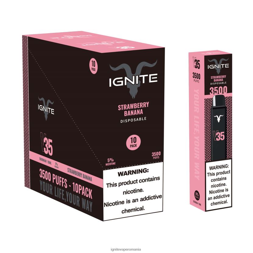kiwi de căpșuni Ignite vape price - IGNITE V35 vape pen 10-pachet 024X0V127