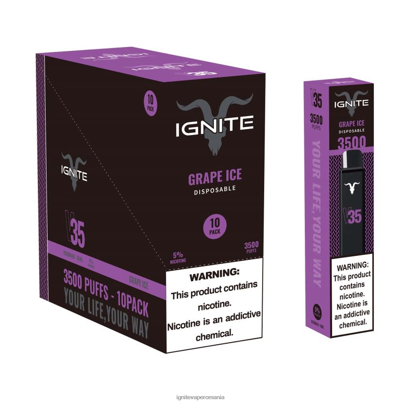 kiwi de căpșuni Ignite vape price - IGNITE V35 vape pen 10-pachet 024X0V127