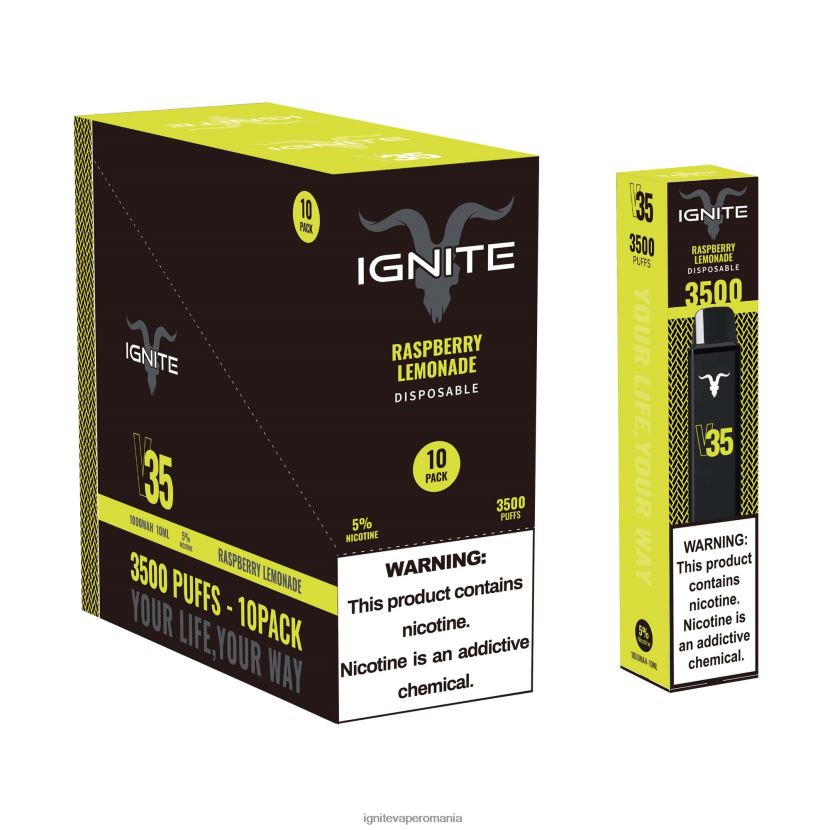 kiwi de căpșuni Ignite vape price - IGNITE V35 vape pen 10-pachet 024X0V127