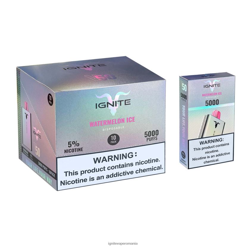 zmeura de piersici Ignite vape price - IGNITE V50 vape pen 10-pachet 024X0V147
