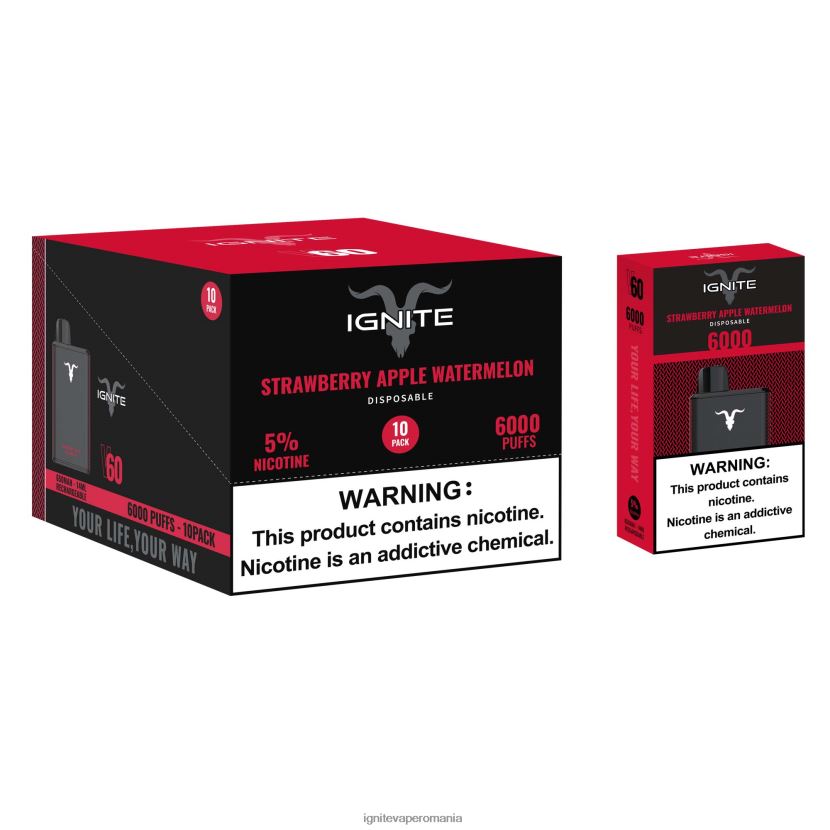 banană căpșuni Ignite vape price - IGNITE V60 vape pen 10-pachet 024X0V27