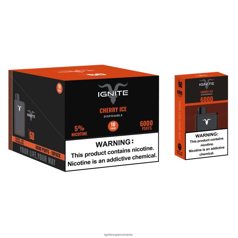 banană căpșuni Ignite vape price - IGNITE V60 vape pen 10-pachet 024X0V27
