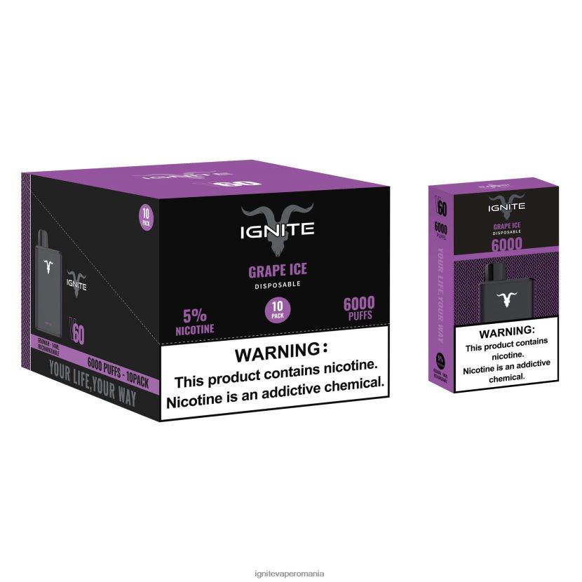 banană căpșuni Ignite vape price - IGNITE V60 vape pen 10-pachet 024X0V27