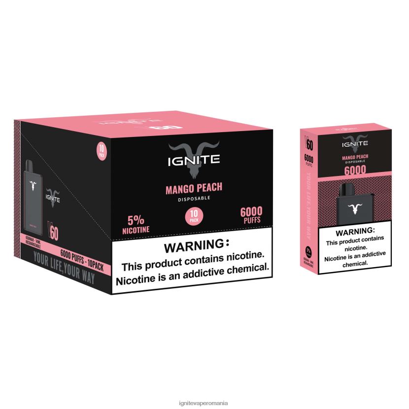 banană căpșuni Ignite vape price - IGNITE V60 vape pen 10-pachet 024X0V27