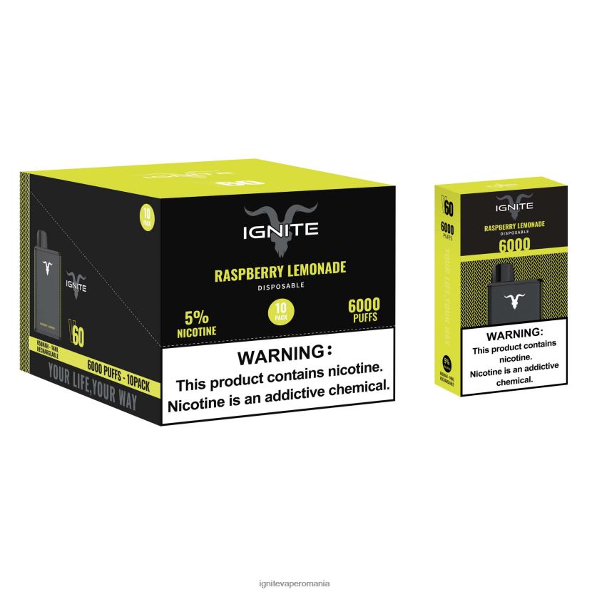 banană căpșuni Ignite vape price - IGNITE V60 vape pen 10-pachet 024X0V27
