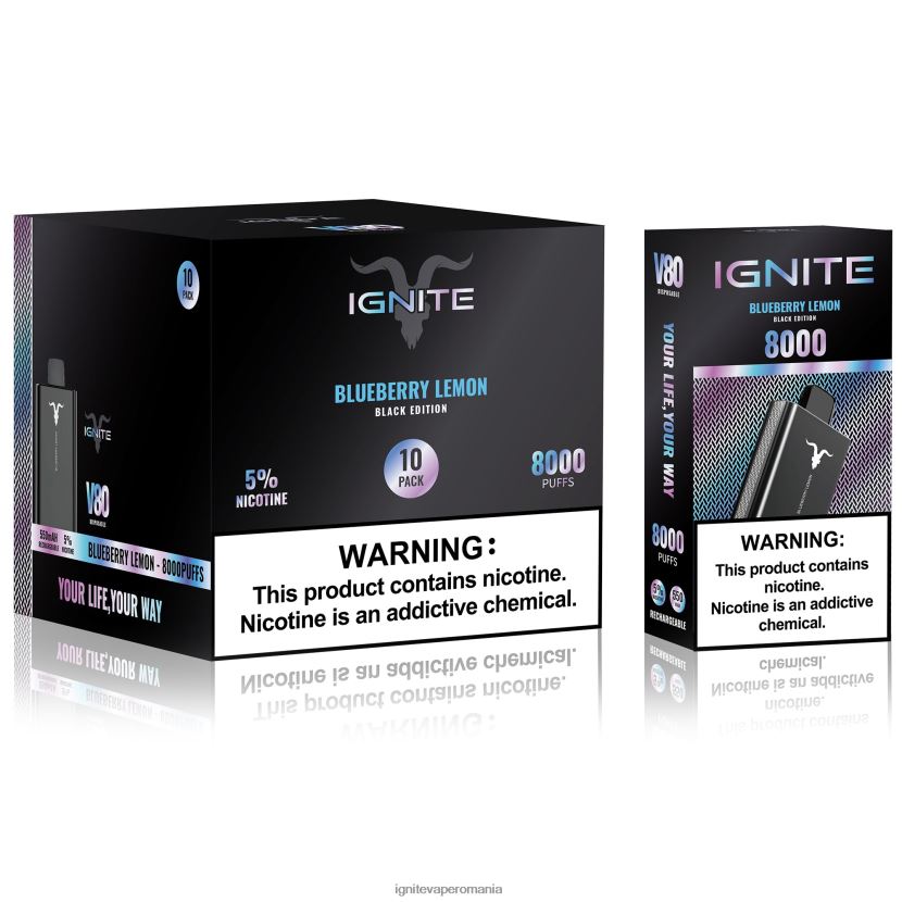 Mar verde best Ignite vape flavor - IGNITE V80 vape pen 10-pachet 024X0V59