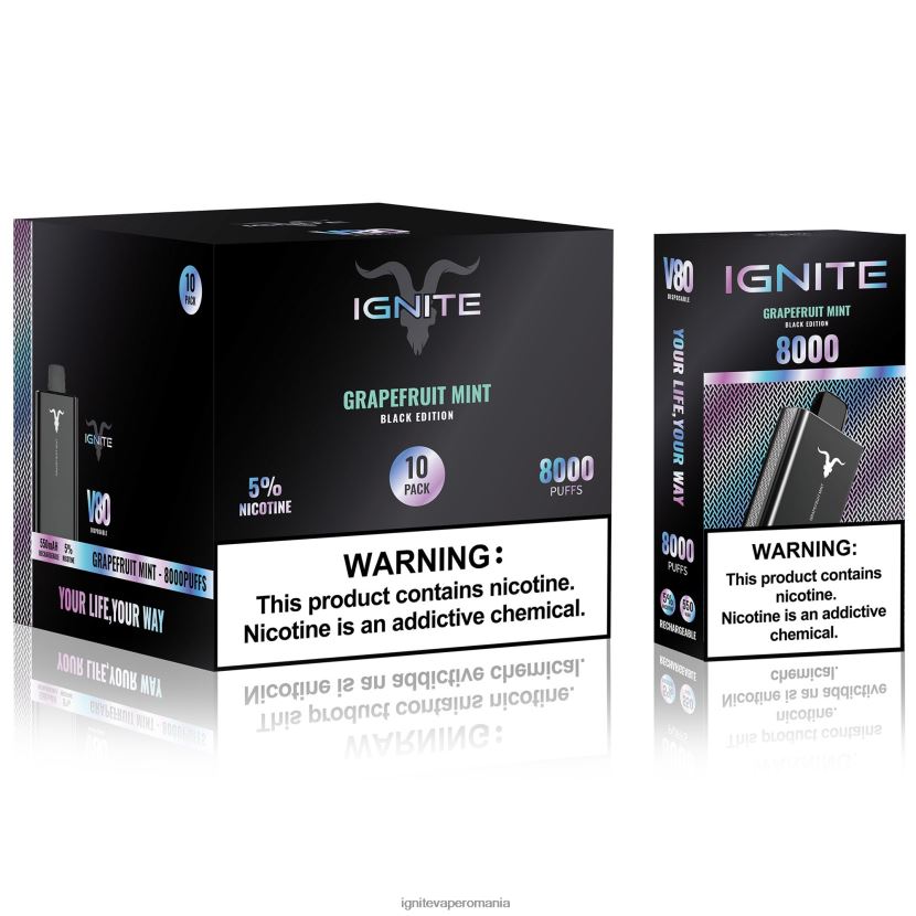 Mar verde best Ignite vape flavor - IGNITE V80 vape pen 10-pachet 024X0V59